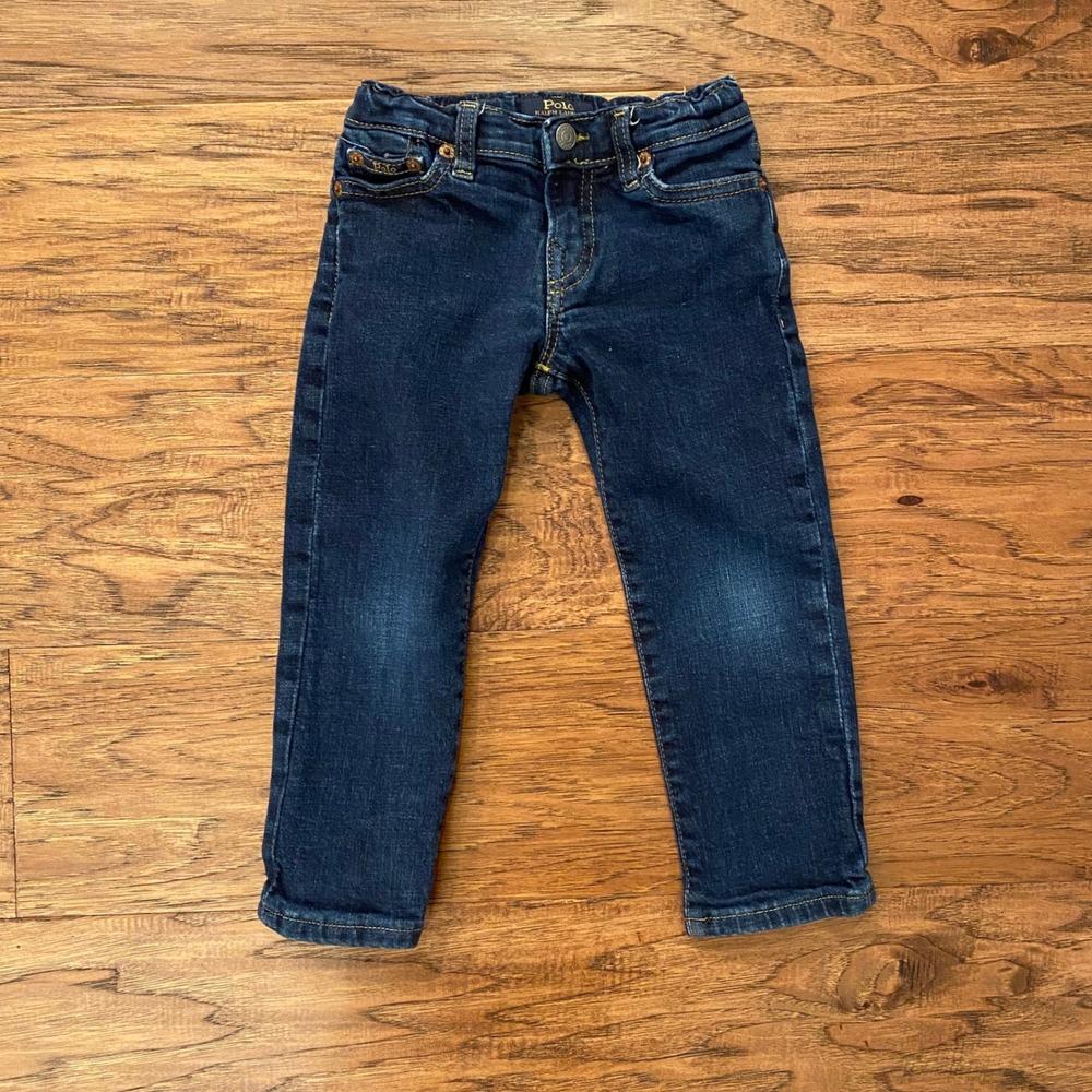 Polo Ralph Lauren Jeans Kids 3T Dark Wash Straight Leg Denim Pants